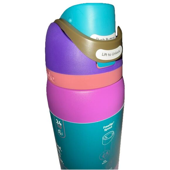 Owala FreeSip Stainless Steel Water Bottle / 32oz / Color: Fuscia NEW - Picture 7 of 9
